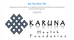 Desktop Screenshot of karunahealthfoundation.com